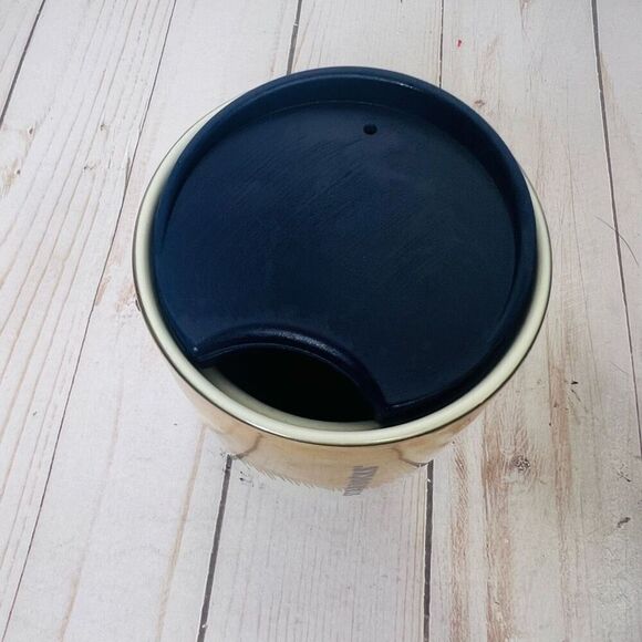 Starbucks Gold Drip Ceramic Travel Coffee Mug - Picture 5 of 6